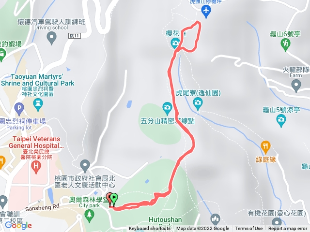 梅園-停機坪（虎頭山來回）