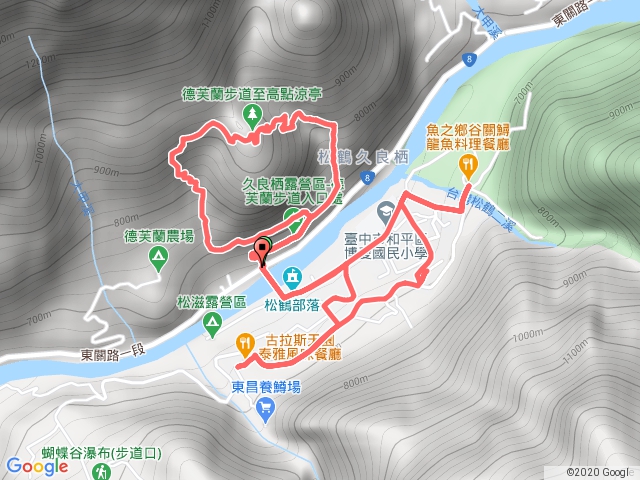 松鶴部落旅遊地圖（德芙蘭線）
