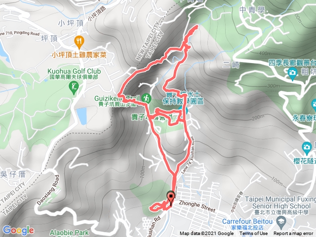 北投貴子坑親山步道、三層崎公園1100424