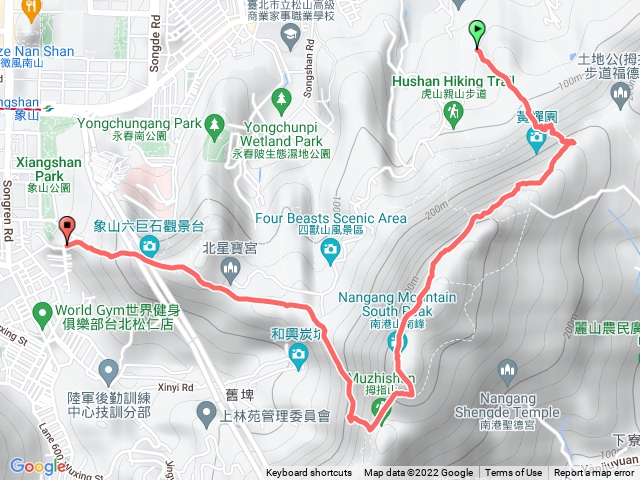 虎山至象山登山口