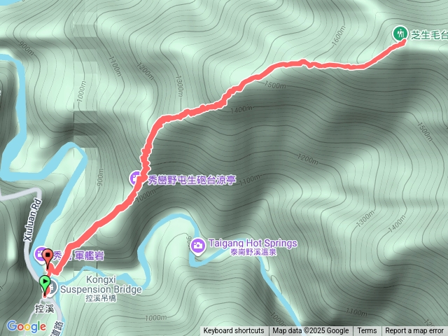 芝生毛台山來回預覽圖