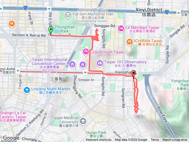 步行篇：北市府階梯走三遍 + 象山公園繞一圈預覽圖