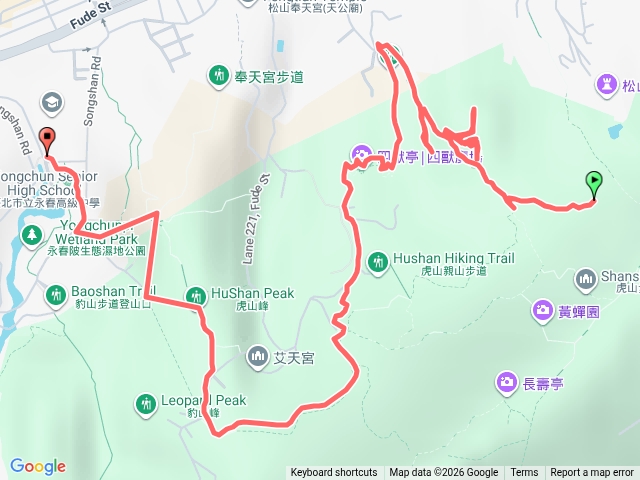 後山埤南港公園北興宮中陂山復興園虎山峰永春陂