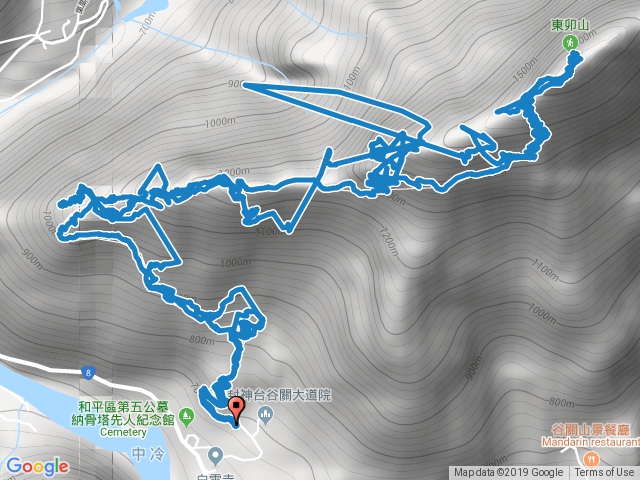 台中谷關七雄之東卯山（谷關大道院來回）20191013