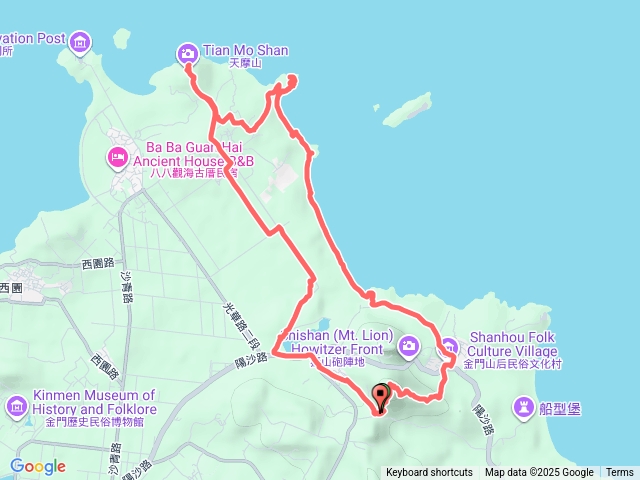 五虎山→后嶼坡→天摩山