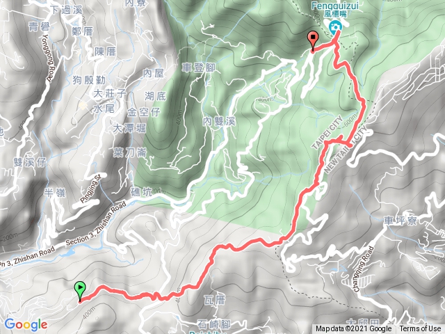 大崙頭山、碧山、梅花山、風櫃嘴