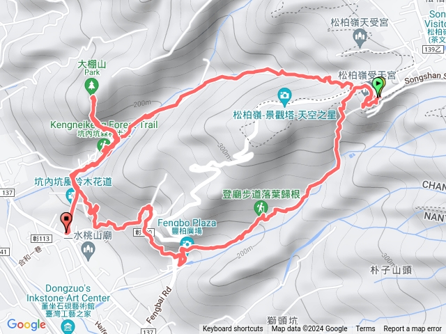 坑內坑/松柏嶺登廟/苳柏步道O型+大棚山