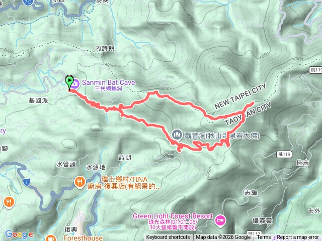 蝙蝠洞～金牌山～觀音洞O形預覽圖