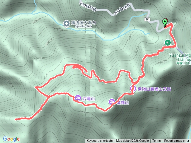 橫沙笛縱走預覽圖