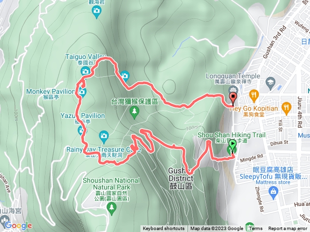 壽山步道經盤榕、雅座、泰國谷