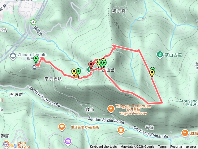 猴山岳林家草厝O型路線預覽圖