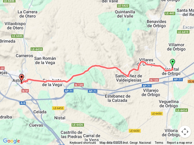 Camino:HospitaldeÓrbigotoAstorga