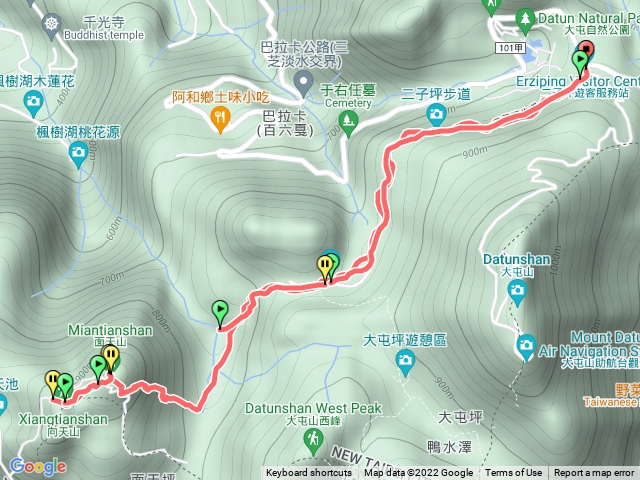 二子坪向天山