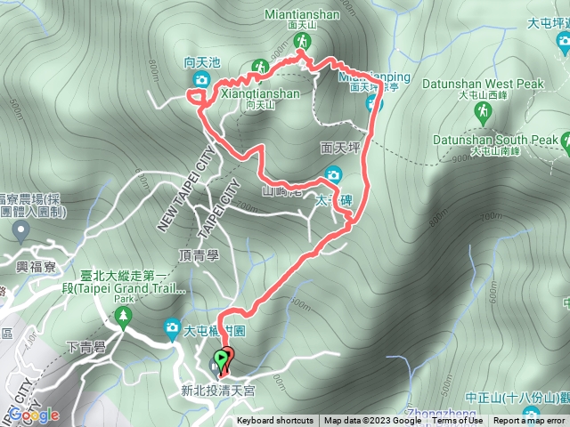 面天 向天山O型