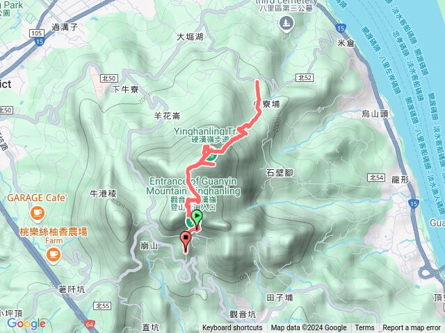 凌雲禪寺、硬漢嶺、牛稠寮步道、無極宮