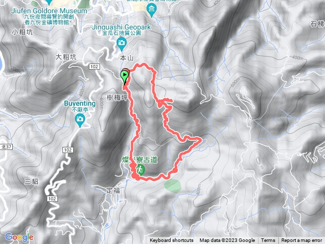 貂山古道、燦光寮古道O形預覽圖