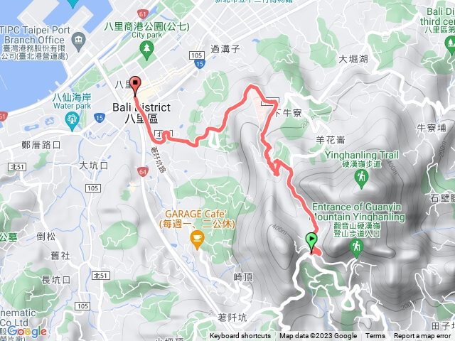 20231223觀音山遊客中心>不知名溪秘徑(埤頭里) > 八里分駐所