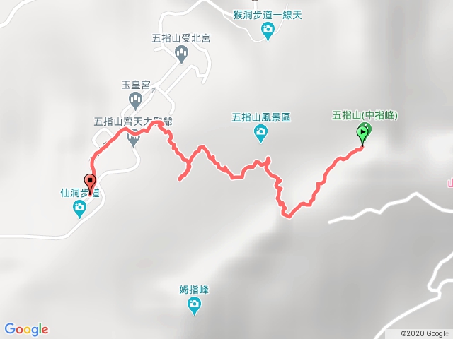 新竹五指山 中指下玉皇宮