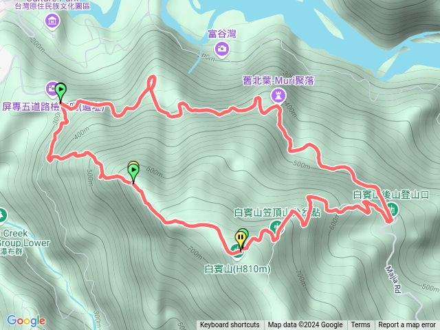 白賓山前登上後登下預覽圖