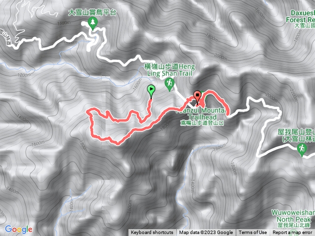 沙蓮山、橫嶺山、木馬步道