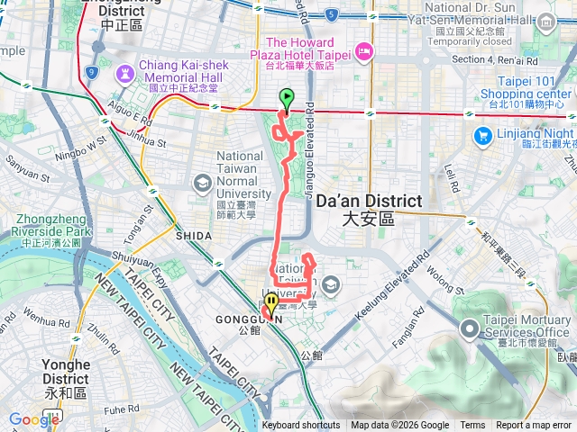 大安森林公園台大校園預覽圖