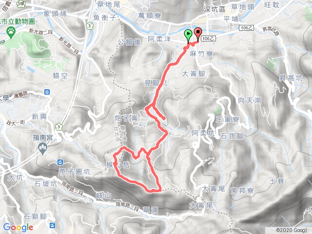砲仔崙瀑布-茶山古道-猴山岳