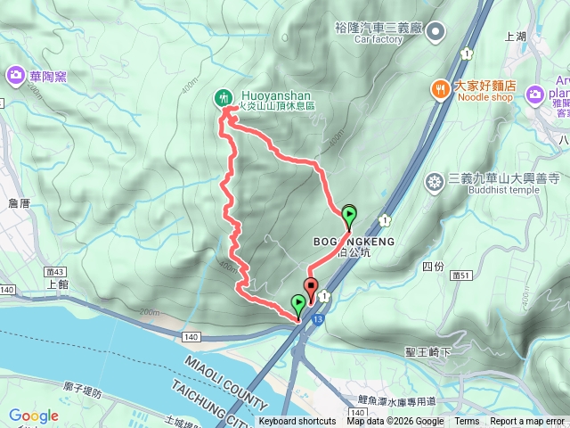 火炎山南鞍古道O走預覽圖