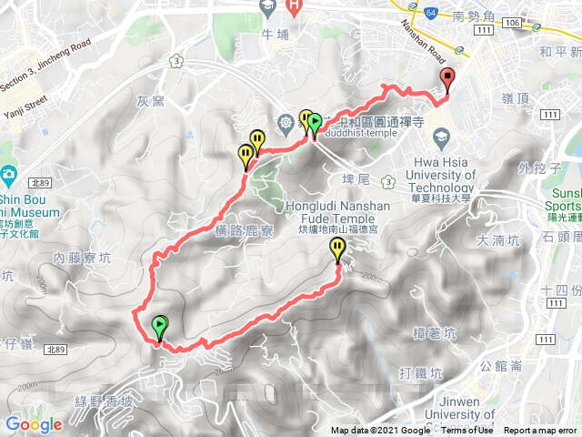 2021/0405烘爐地經圓通寺返南勢角派出所餓