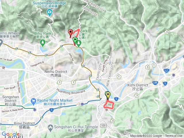 汐止區小南港山，內湖區大湖山