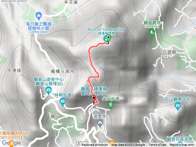 硬漢嶺下山