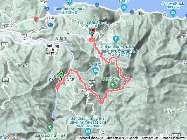 淡蘭古道北路金字碑-九份