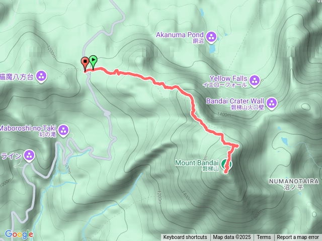 日本百名山之磐梯山