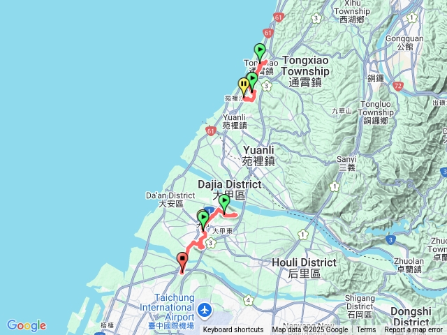 通霄至台中港火車站預覽圖