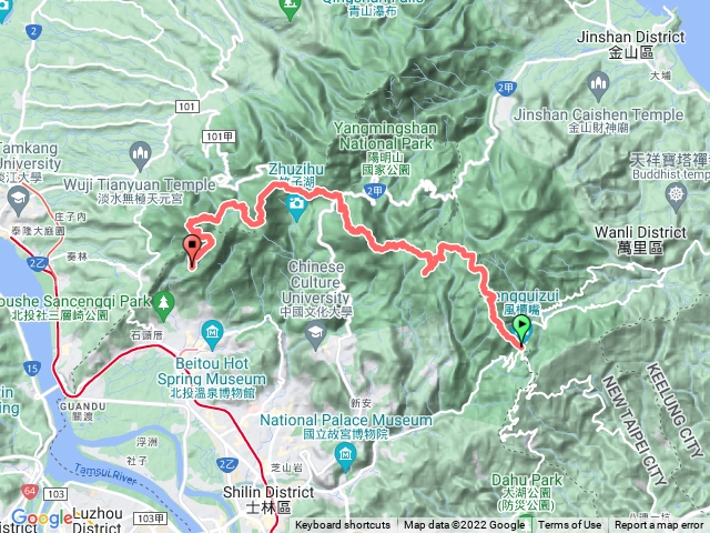 陽明山縱走八連峰