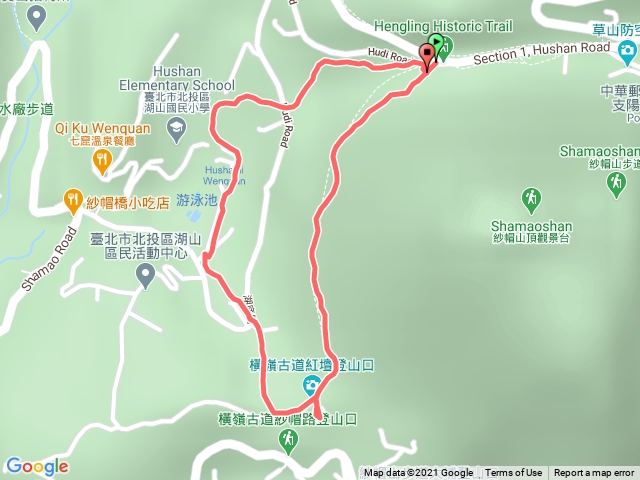 橫嶺古道O型路線