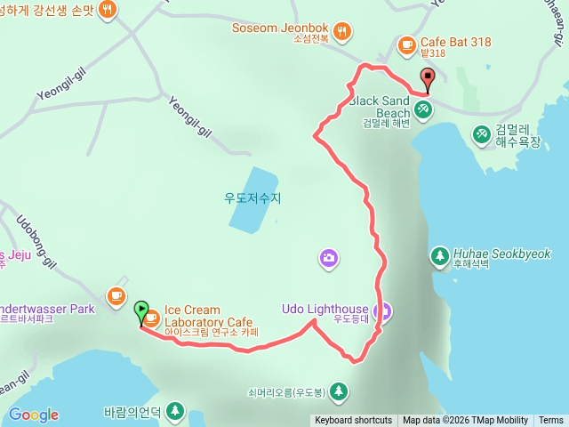 濟州島，牛島峰步道