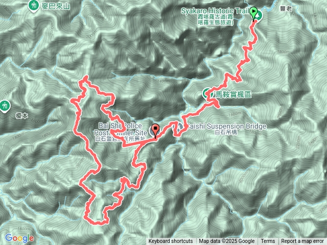 養老-白石駐在所-石鹿大山-佐藤山-佐藤駐在所-白石駐在所預覽圖