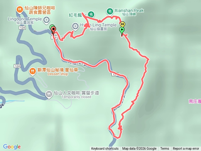 仙山，仙山南峰，仙山古道預覽圖