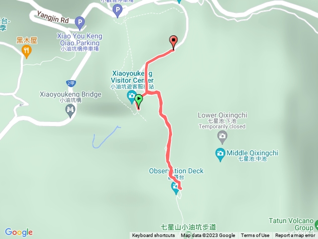 七星山中途返回-下山了