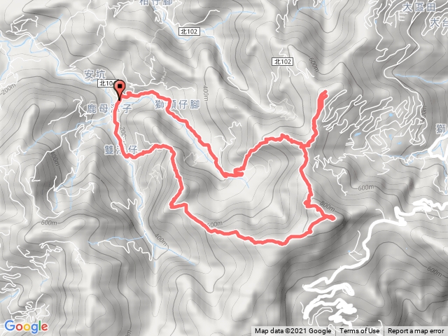 20210515 鹿母潭山獅頭山前峰獅仔頭山大丘田山粽串尖O形