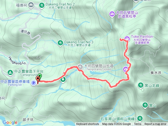 大坑4號原路來回預覽圖