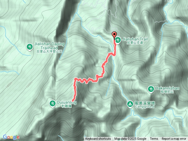 加里山鹿場直上直下