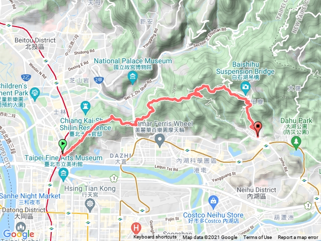 劍潭山上內湖路三段下