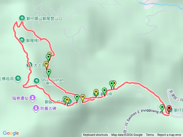 獅仔頭山o型預覽圖