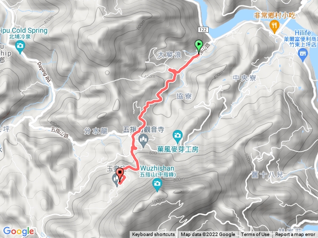 五指山前google說走一小時但我 不信，對不起9527