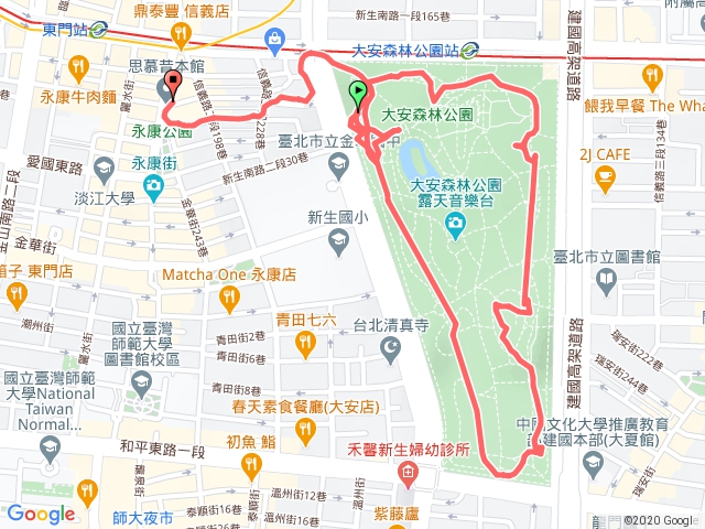 大安公園走路