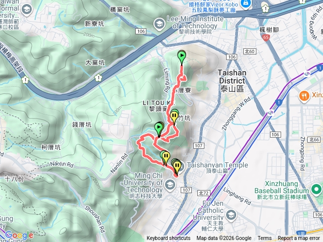 頂泰山巖-瓊仔湖-尖凍山-頂泰山巖預覽圖