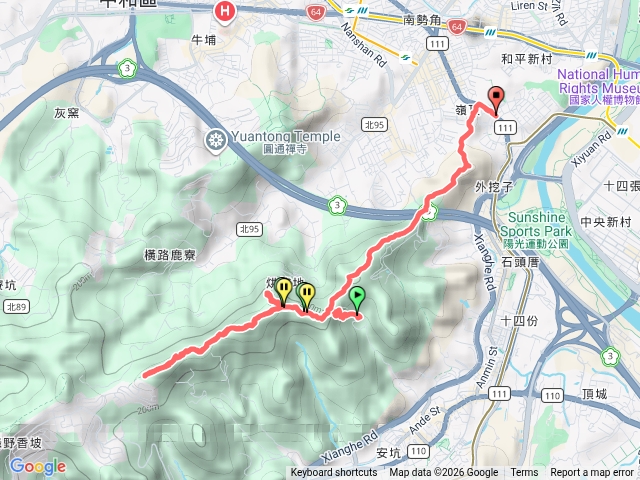 柴埕路60巷-南勢角山-青春嶺-光明頂-外挖子山-外挖子山北峰預覽圖