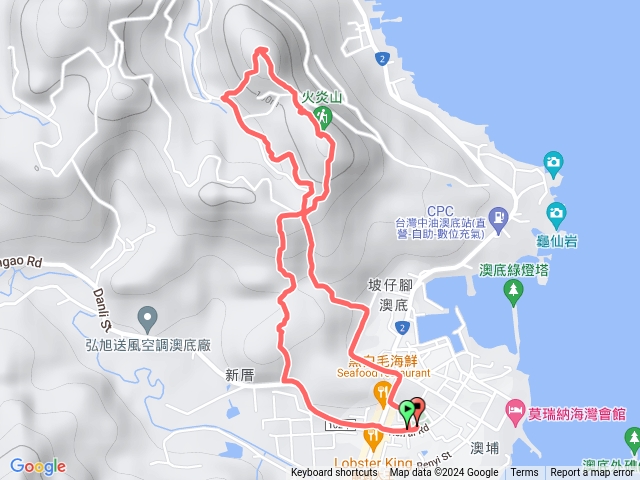 貢寮新厝山>美艷山>火炎山(澳底尖)8字連走3連峰 ##澳底公園起完登