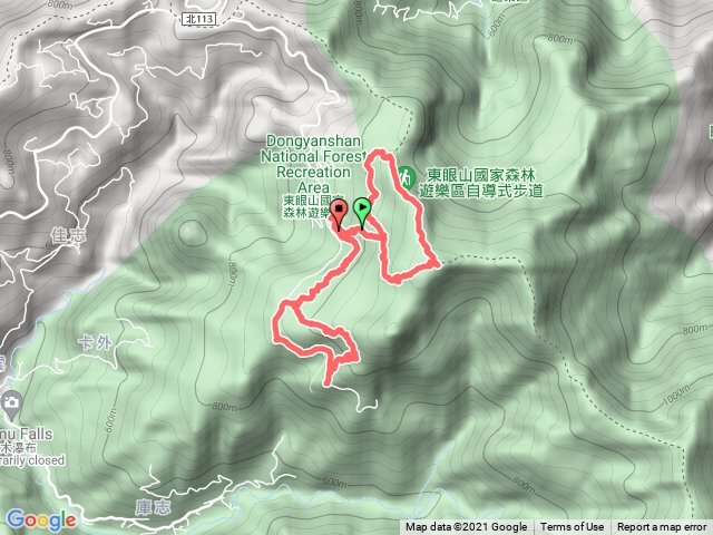 東眼山及親子峰森林步道頂點